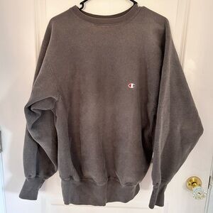 Champion Distressed Sweatshirt Vintage